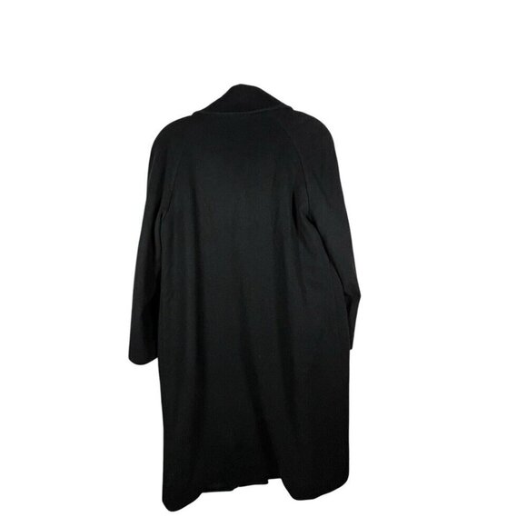 PENDLETON Warm WOOL/CASHMERE TRENCH COAT Long Black Winter Jacket Womens Size 10 - Picture 3 of 12